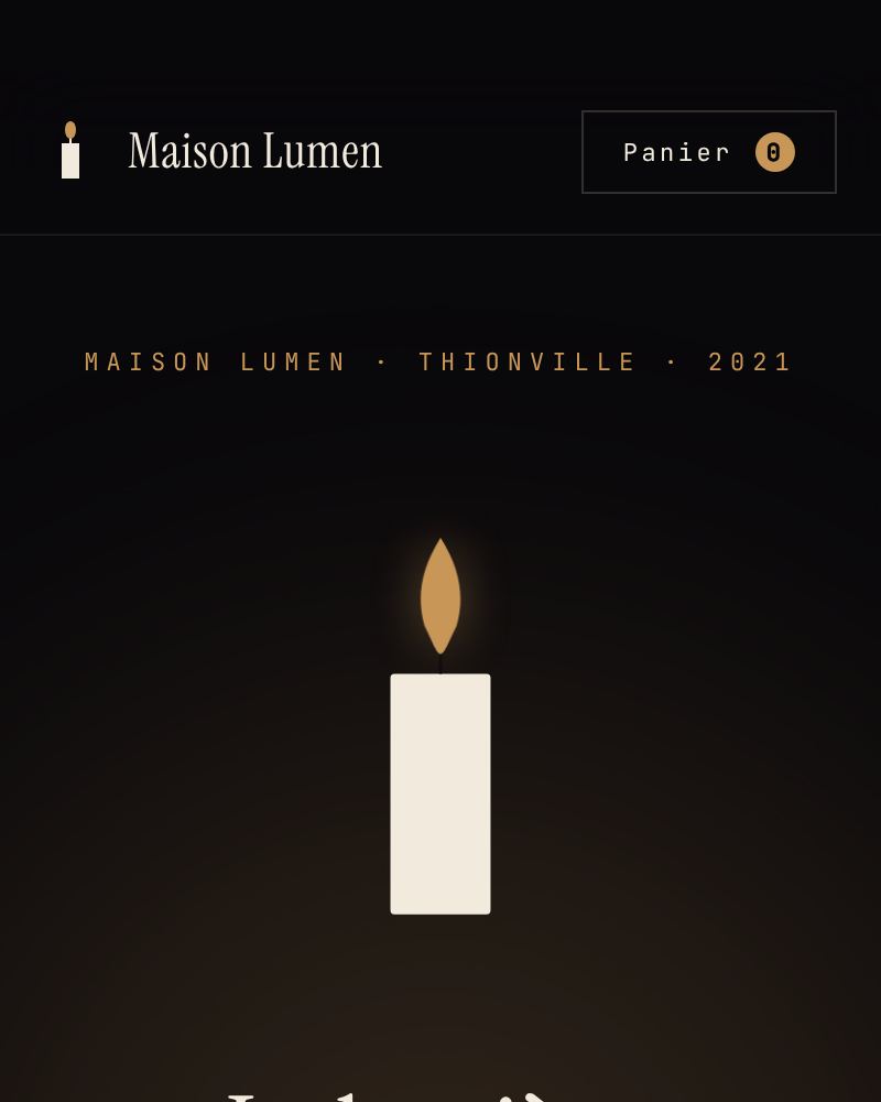 Aperçu du site de démonstration Maison Lumen